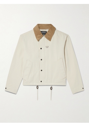 FrizmWORKS - Corduroy-Trimmed Cotton-Blend Jacket - Men - Neutrals - S