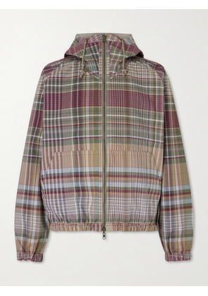 Aimé Leon Dore - Reversible Checked Shell Windbreaker Jacket - Men - Brown - XS