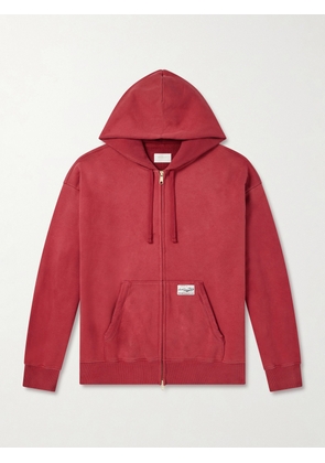 Aimé Leon Dore - Cotton-Jersey Zip-Up Hoodie - Men - Red - XS