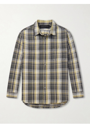Aaron Levine - Sunburn Checked Cotton-Flannel Shirt - Men - Green - S