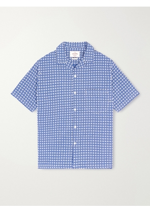 Portuguese Flannel - Soul Convertible-Collar Printed Cotton Shirt - Men - Blue - XS