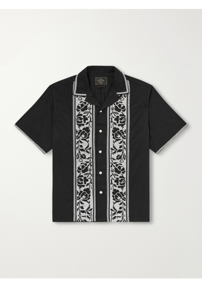 Portuguese Flannel - Convertible-Collar Embroidered Cotton Shirt - Men - Black - S