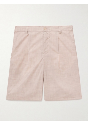 Frescobol Carioca - Serano Pleated Wool Shorts - Men - Neutrals - UK/US 30