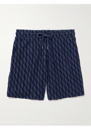 Frescobol Carioca - Augusto Cotton-Blend Terry Drawstring Shorts - Men - Blue - S