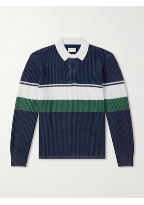 Aimé Leon Dore - Knitted Cotton Rugby Polo Sweater - Men - Blue - XS