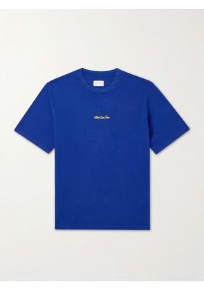Aimé Leon Dore - Logo-Embroidered Cotton-Jersey T-Shirt - Men - Blue - XS