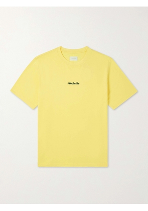 Aimé Leon Dore - Logo-Embroidered Cotton-Jersey T-Shirt - Men - Yellow - XS