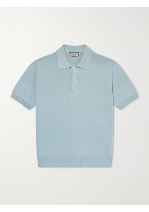 Canali - Cotton Polo Shirt - Men - Blue - IT 46