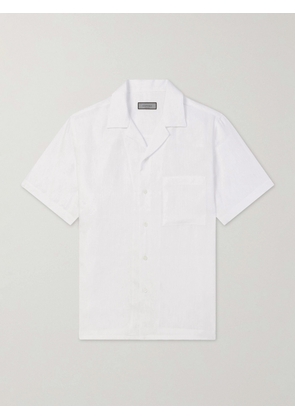 Canali - Camp-Collar Linen Shirt - Men - White - S
