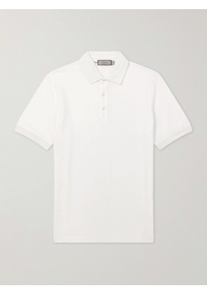 Canali - Cotton-Piqué Polo Shirt - Men - White - IT 46
