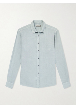Canali - Linen Shirt - Men - Blue - S