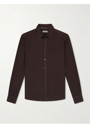 Canali - Linen Shirt - Men - Brown - S