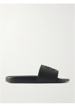 Moncler - Basile Logo-Embossed Rubber Slides - Men - Black - EU 41