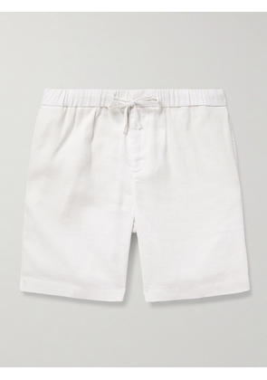 Frescobol Carioca - Felipe Straight-Leg Linen and Cotton-Blend Drawstring Shorts - Men - White - UK/US 30