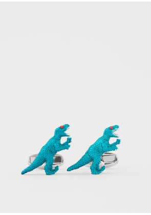 Paul Smith Teal 3D 'Dino' Cufflinks Multicolour