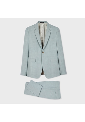 Paul Smith The Kensington - Light Blue Marl Overdyed Stretch-Wool Suit