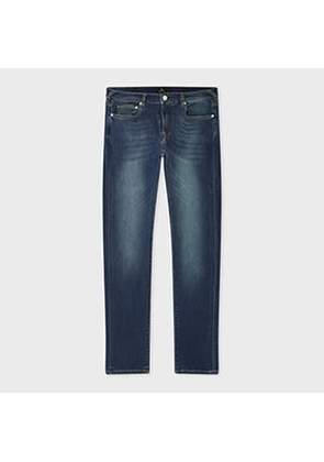 PS Paul Smith Slim-Fit Antique-Wash 'Organic Reflex Stretch' Jeans Brown