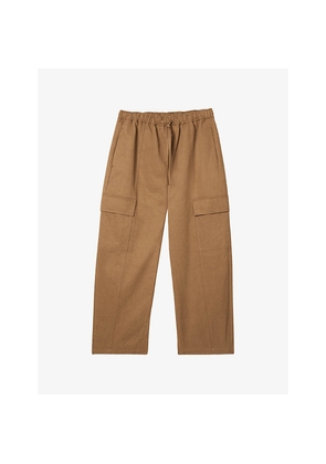 Womens Whistles Utility Barrel-Leg Cotton Trousers