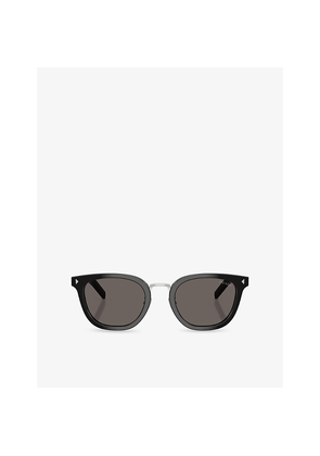 Prada Pr C01Sd Round-Frame Acetate Sunglasses
