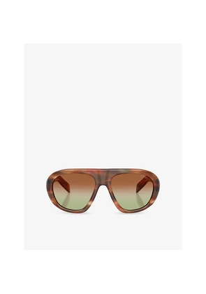 Prada Pr C05S Irregular-Frame Acetate Sunglasses