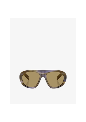 Prada Pr C05S Irregular-Frame Acetate Sunglasses