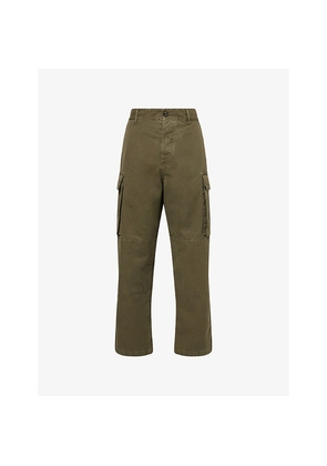 Mens JW Anderson Wide-Leg Cargo Cotton Trousers