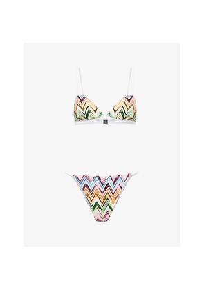Womens Missoni Chevron-Print Bikini Set
