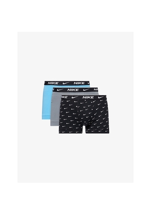 Mens Nike Dri Fit Branded Pack Of Three Stretch-Woven Boxer Briefs