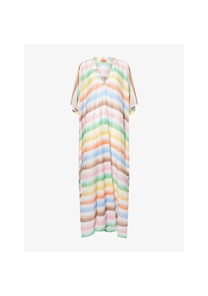 Womens Missoni Stripe Metallic-Knit Kaftan