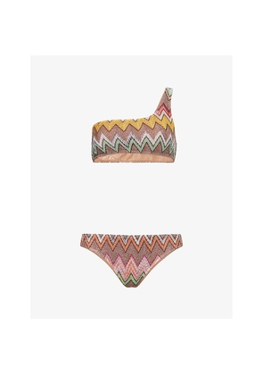 Womens Missoni Raschel  Chevron-Knit Bikini Set