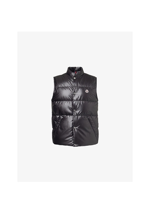 Mens Moncler Restigo Logo-Patch Padded Gilet