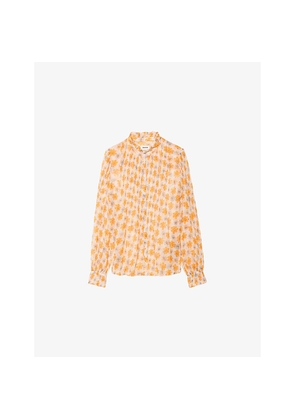 Womens Zadig&Voltaire Timz Floral-Print Woven Blouse