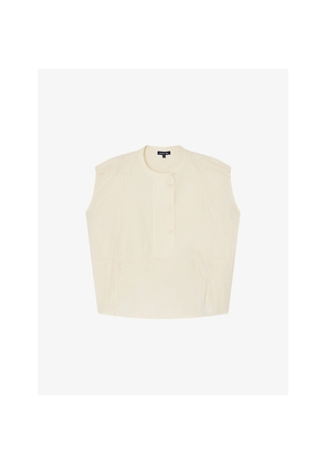 Womens Soeur Danube Relaxed-Fit Cotton-Blend Shirt