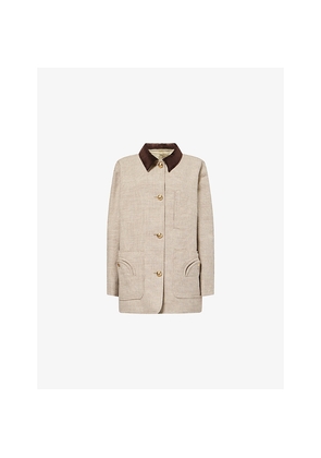 Womens Blaze Milano Clelia Cotton-Blend Jacket