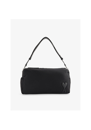 Mens Ami Paris Marcel Large Woven Shoulder Bag