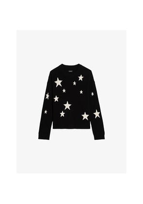 Womens Zadig&Voltaire Markuz Star-Print Cashmere Jumper