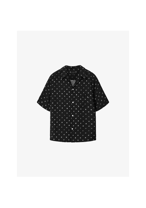 Mens Allsaints Upton Dotted Woven Shirt