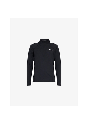 Mens Columbia Sportwear Half-Zip Base-Layer Stretch-Jersey Top