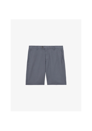 Mens Reiss Wicket Stretch-Cotton Chino Shorts