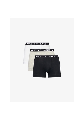 Mens Nike Dri Fit Essential Pack Of Three Stretch-Cotton Boxer Briefs