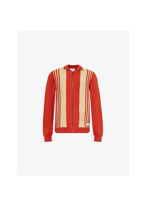 Mens Sergio Tacchini Cipri Zip-Up Cotton-Knit Cardigan