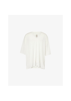 Mens Rick Owens Tommy V-Neck Cotton T-Shirt
