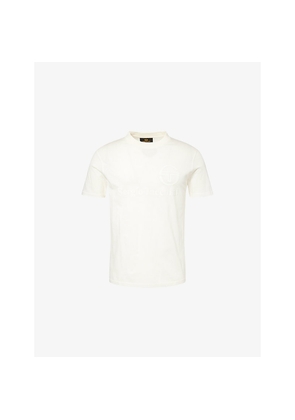 Mens Sergio Tacchini Lazio Logo-Print Cotton T-Shirt