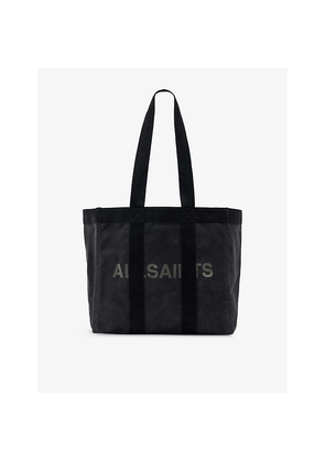 Mens Allsaints Layo Washed Cotton-Canvas Tote Bag