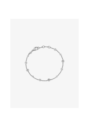 Womens Astley Clarke Polaris North Star Station Sterling Silver and White Sapphire Bracelet