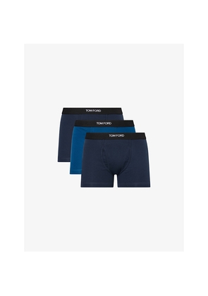 Mens Tom Ford Classic Pack Of Two Cotton-Jersey Boxer Briefs