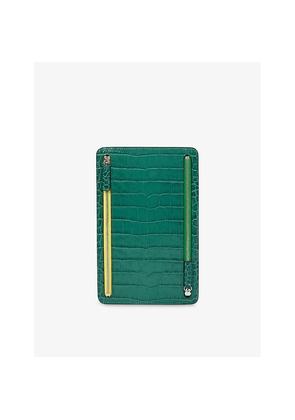 Womens Smythson Mara Multi-Zip Leather Case