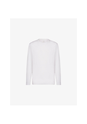 Mens Boggi Crewneck Long-Sleeve Cotton T-Shirt