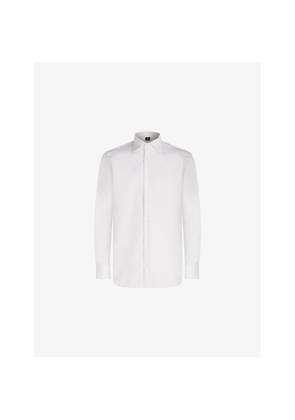 Mens Boggi Point-Collar Slim Fit Cotton Shirt