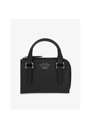 Womens Smythson x Sacai Panama Small Flat Leather Pouch